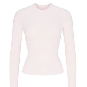 SKIMS Soft Pink Long Sleeve Tee